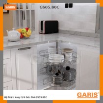 Mâm Xoay Inox GS05.80C Garis - Giải Pháp Bếp Hiện Đại
