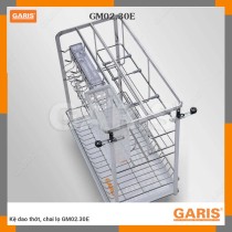 Kệ Dao Thớt GM02.30E GARIS – Inox 304, Điều Chỉnh Đa Chiều