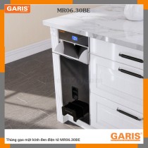 Thùng Gạo Điện Tử GaRIS MR06.30BE Kính Đen Cao Cấp
