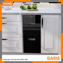 Thùng gạo MR07.30B GaRIS kính đen, thép cao cấp