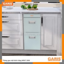 Thùng Gạo GaRIS MR07.30W: Thép Cao Cấp, 20kg, 2 Ngăn