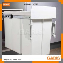 Thùng Rác Đôi GW06.30W GaRIS, Nhựa ABS, Êm Ái