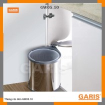 GaRIS GW05.10 - Thùng Rác Inox Tiện Dụng, Chống Gỉ