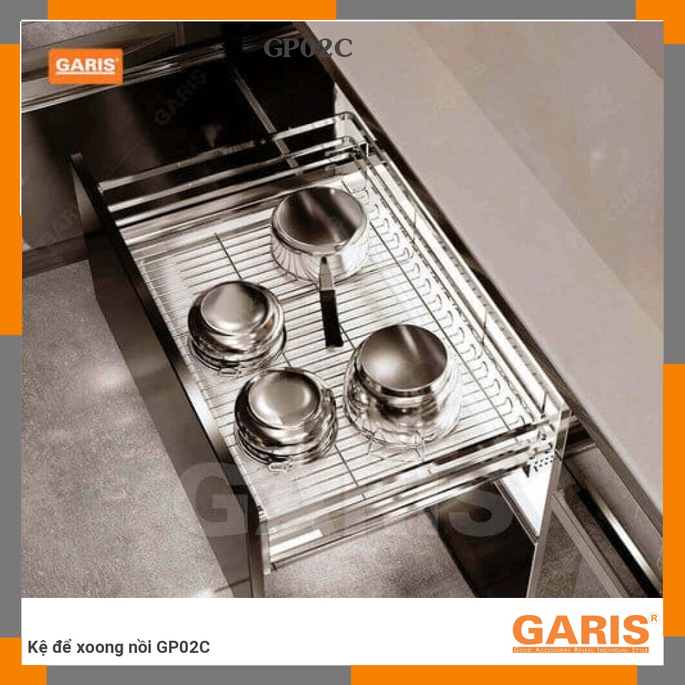 Kệ Xoong Nồi GP02C GaRIS Inox 304 Chống Rỉ