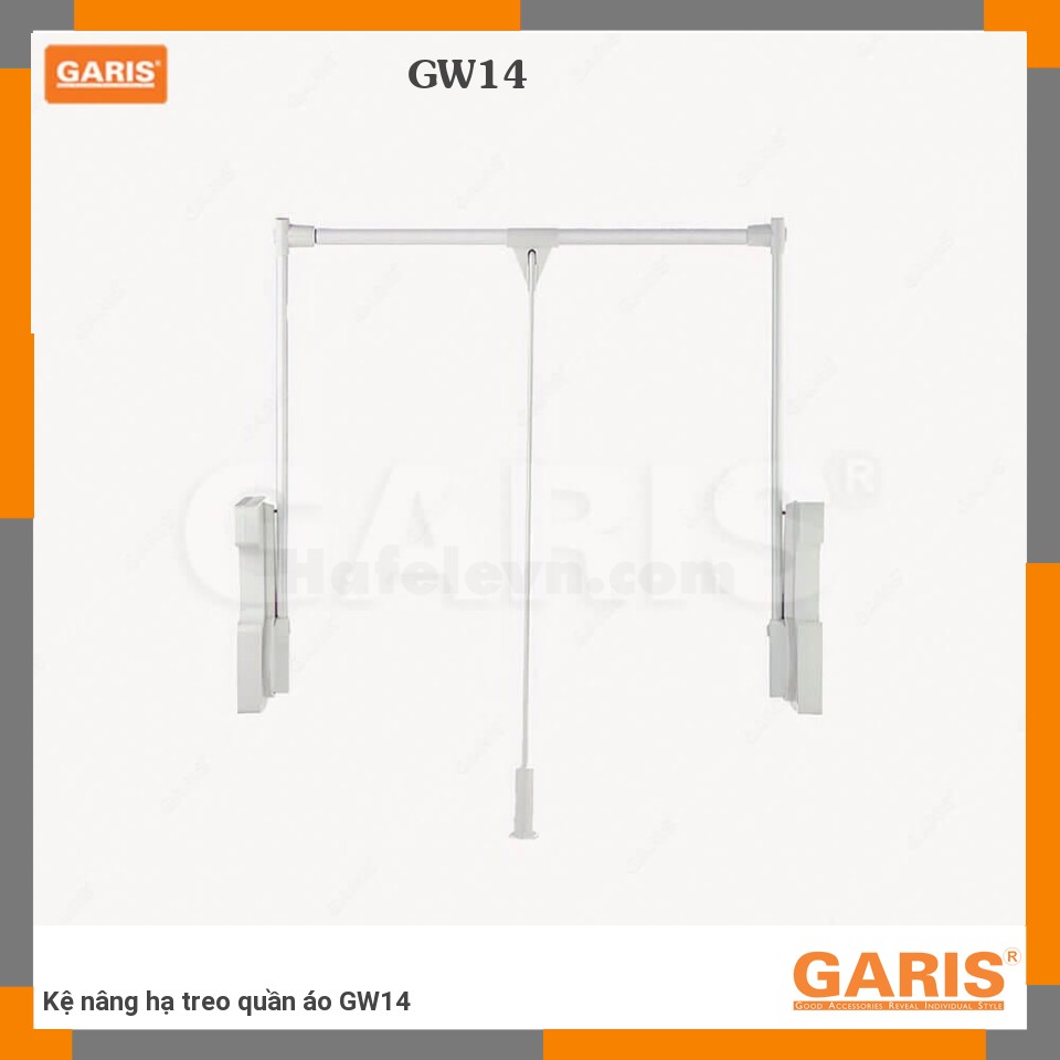 GaRIS GW14 Kệ Treo Quần Áo Thép, Điều Chỉnh Độ Cao