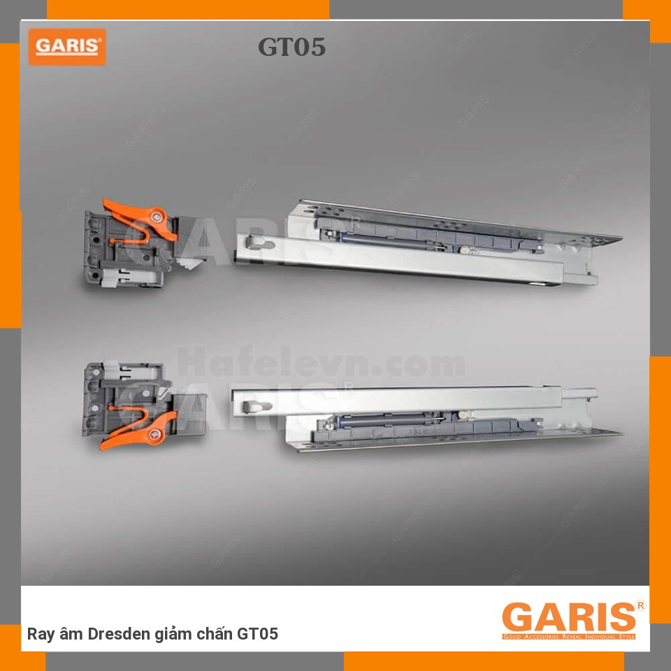 Ray Âm GT03 GaRIS: Thép Mạ Kẽm, Giảm Chấn, Chống Ồn